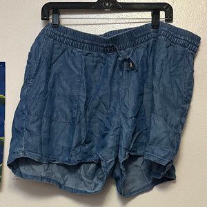 Old Navy Dark Wash Drawstring Shorts
